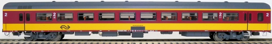Exact-Train EX11173 - H0 - Personenwagen ICR Beneluxzug nach Belgien mit Figuren, NS, Ep. IV - Wagen 5